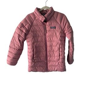 Patagonia mauve purple puffer coat